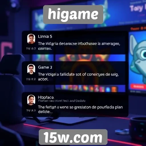jogadores elogiam a interface da plataforma higame