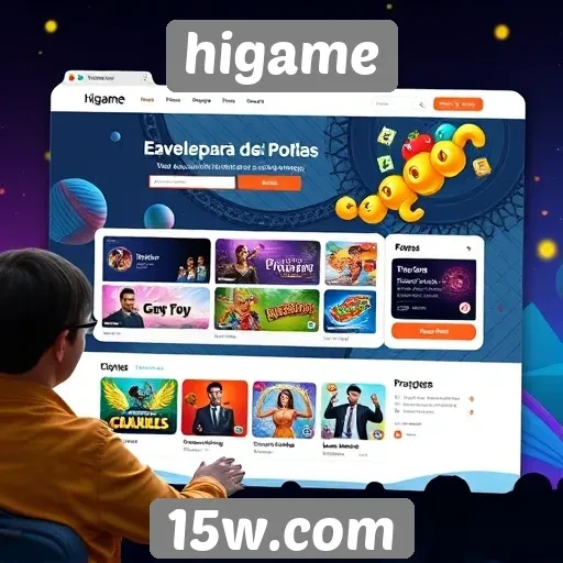 experiência do usuário no site higame aprimorada